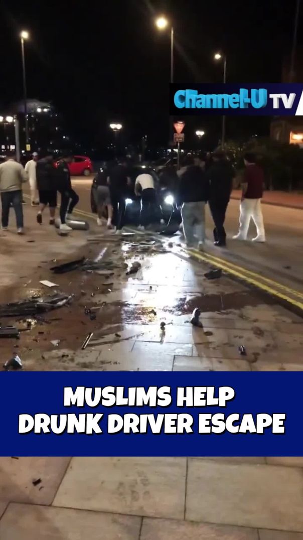 Muslims Help Drunk Driver To Escape The Scene!